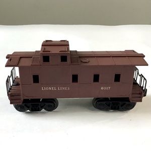 Vintage Lionel Lines Brown Caboose 6017 O Gauge Train Car Model Railroad